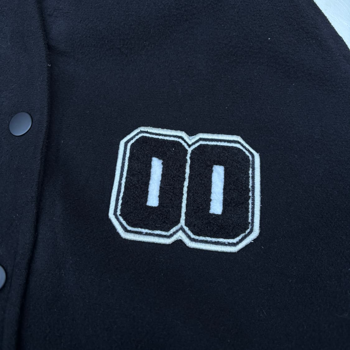 빈티지 올드스쿨 리얼레더 블랙 바시티 자켓 상품이미지5