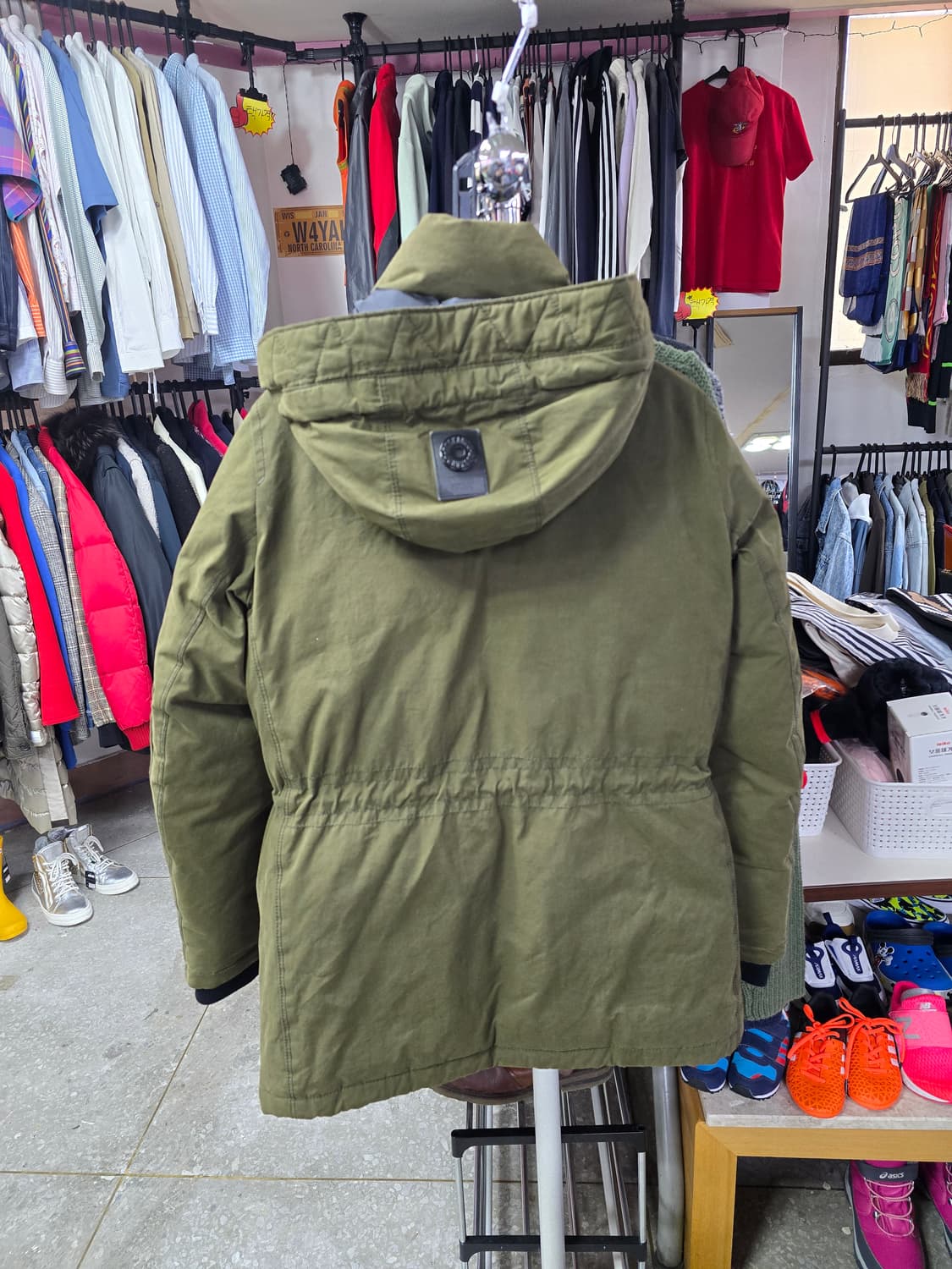 버커루 카키색 야상 패딩 (1394) 상품이미지2