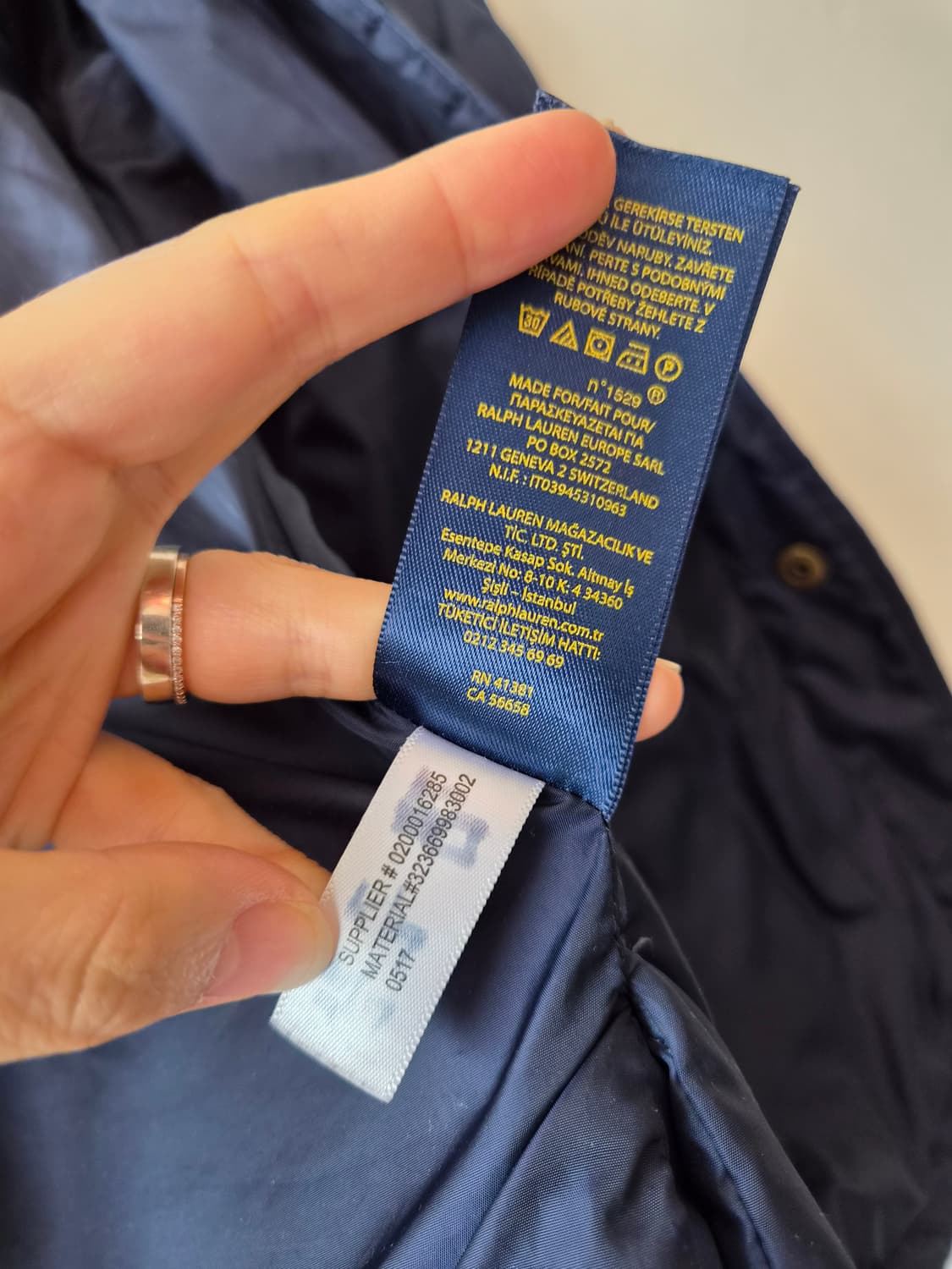 폴로랄프로렌 키즈 네이비퀄팅자켓 L(14-16)여성가능 상품이미지9