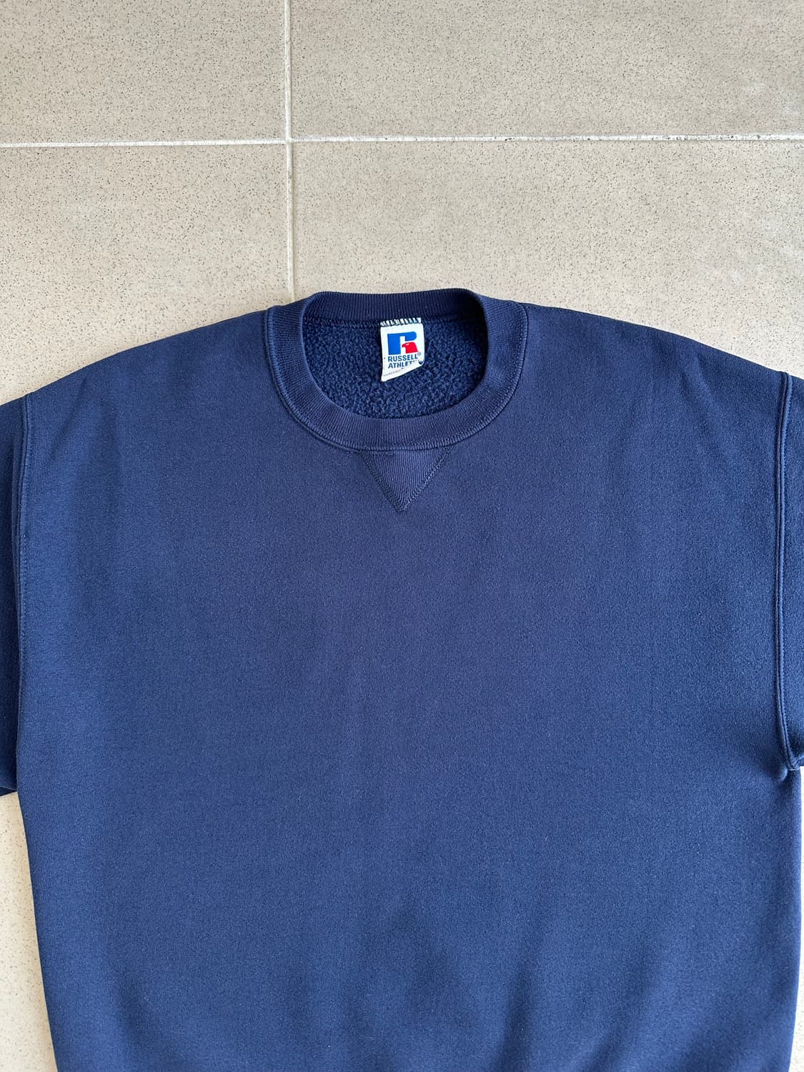 90s 빈티지 러셀 스웻셔츠 네이비 L USA 상품이미지4