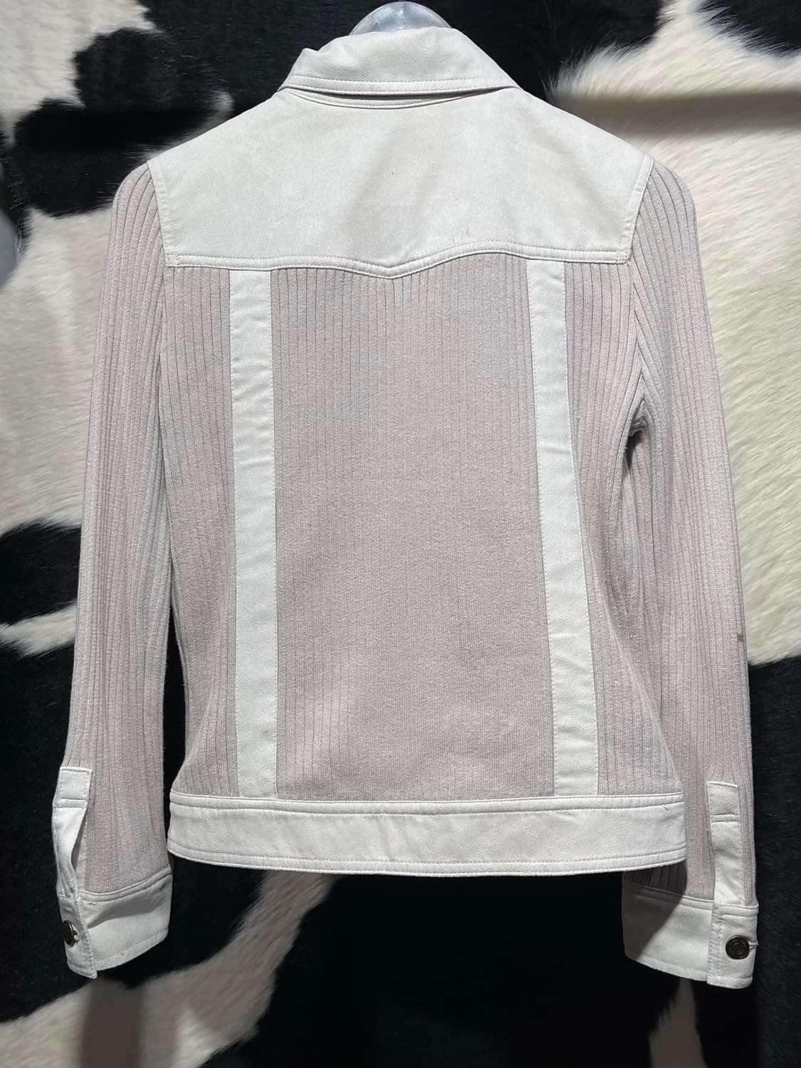 슬림핏 베이지 골지셔츠 상품이미지7