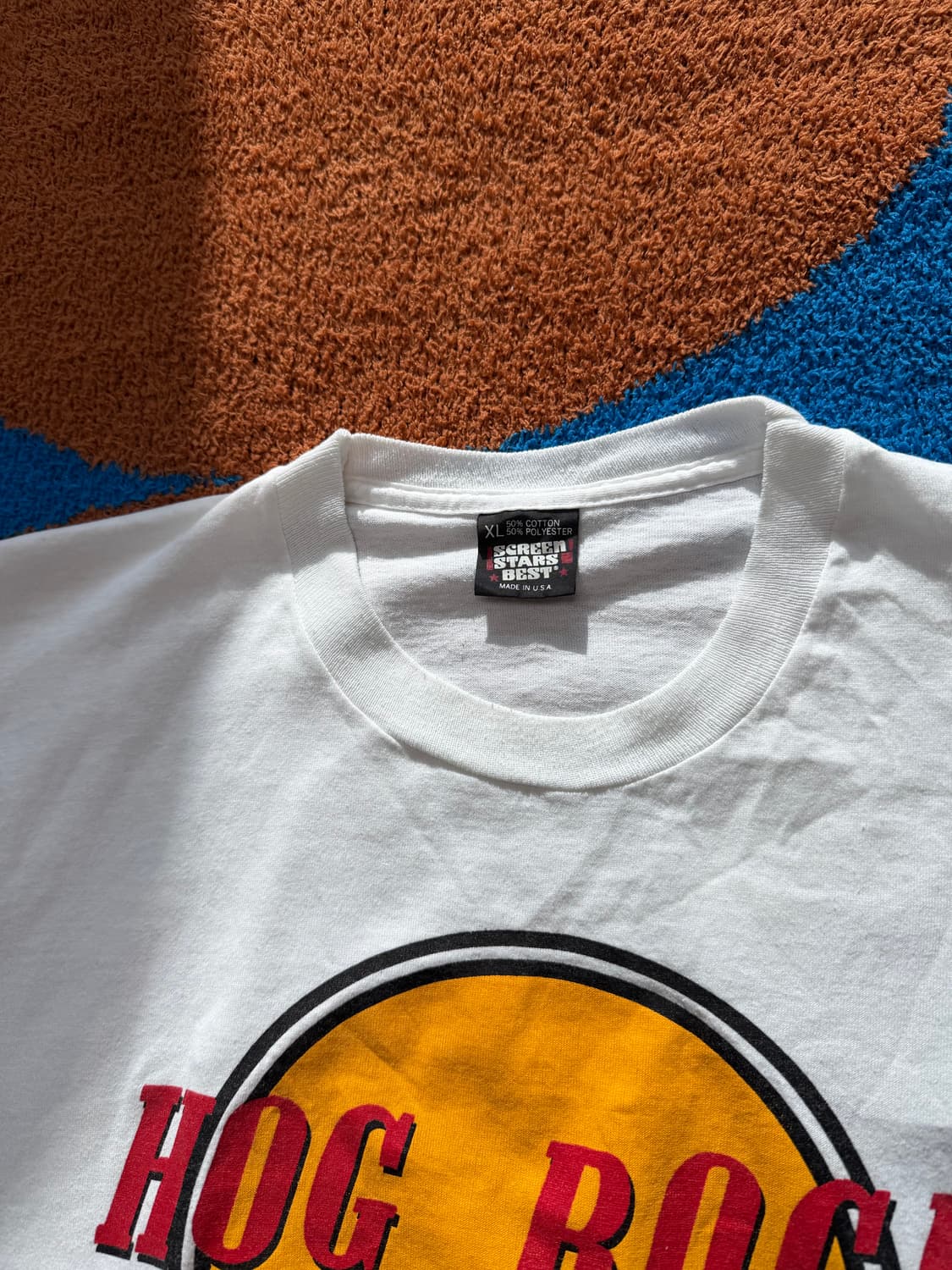 90s Made in USA🇺🇸 싱글스티치 Rock 블리치 티셔츠 상품이미지2