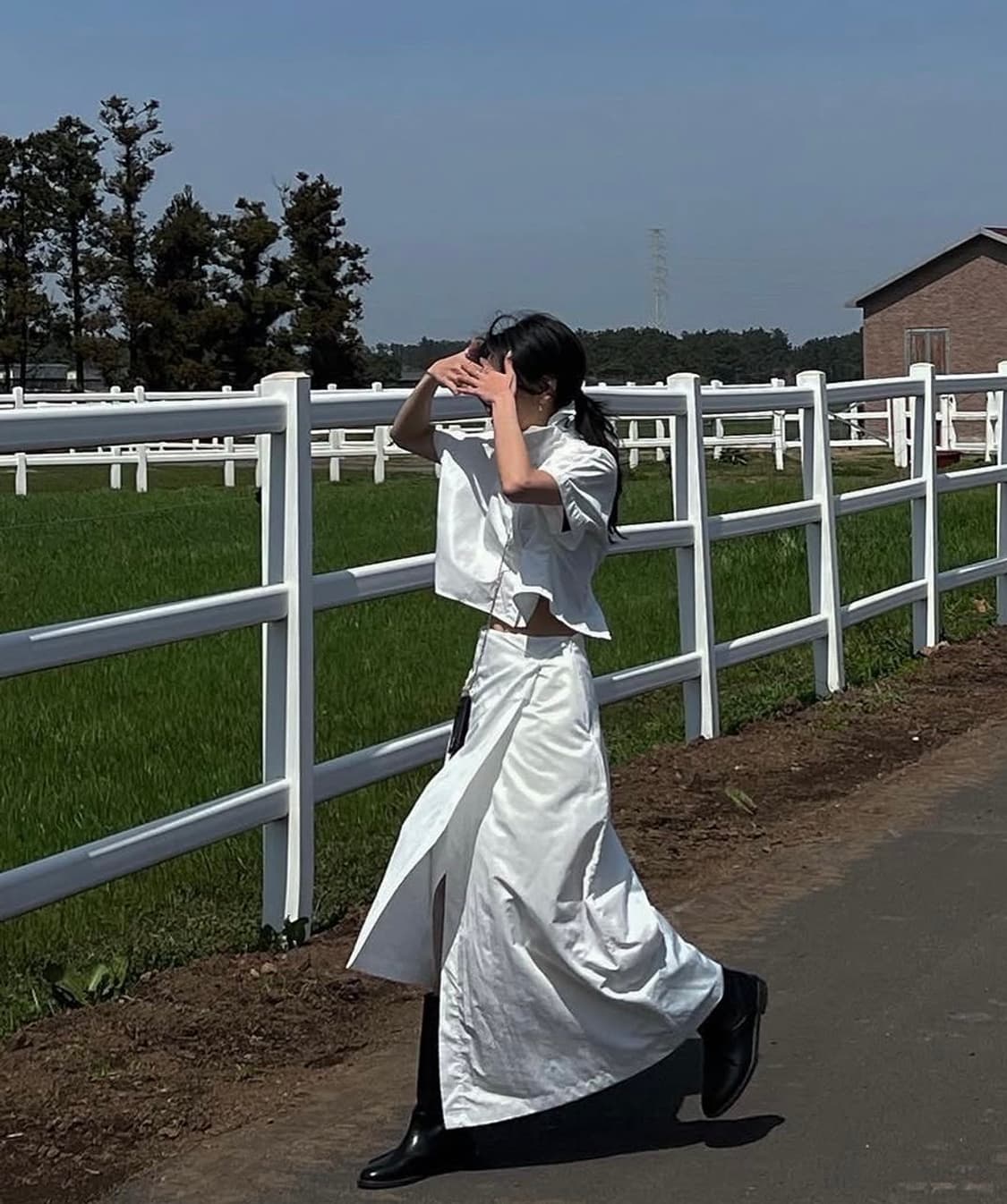 트리밍버드 레이어드 랩 스커트 상품이미지1