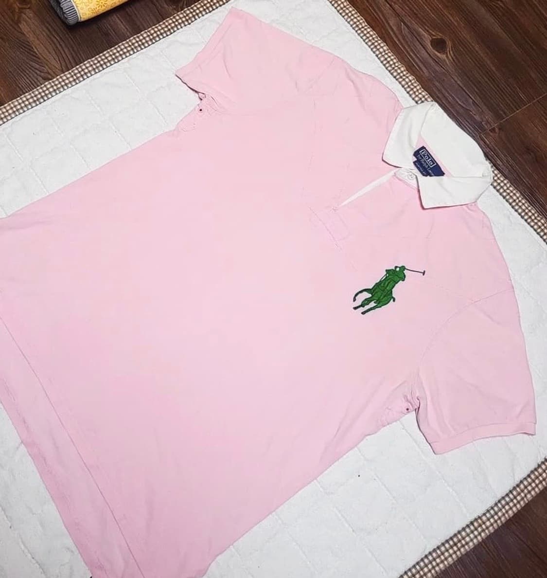 폴로 랄프로렌 카라티 딸기우유 빅포니 희귀 반팔 티셔츠 상품이미지1