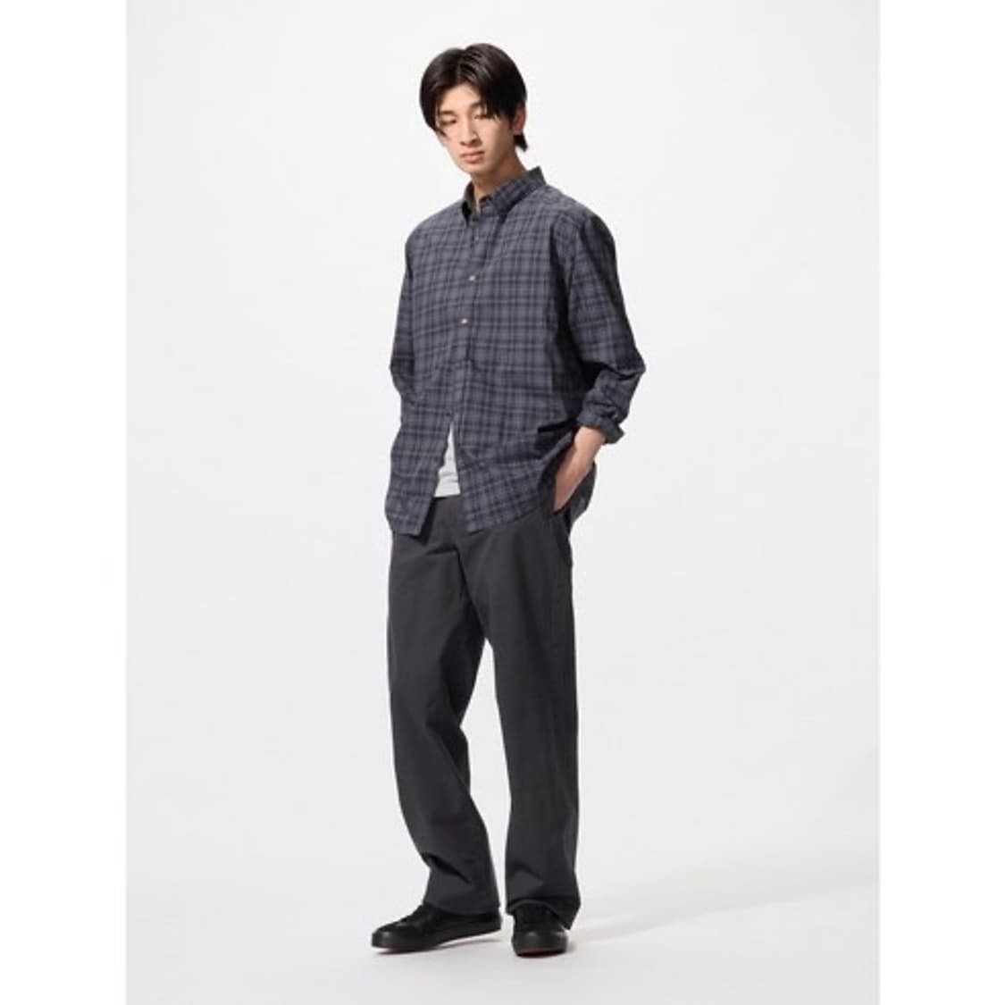 (새상품) 유니클로 스트레이트 치노 그레이 상품이미지7