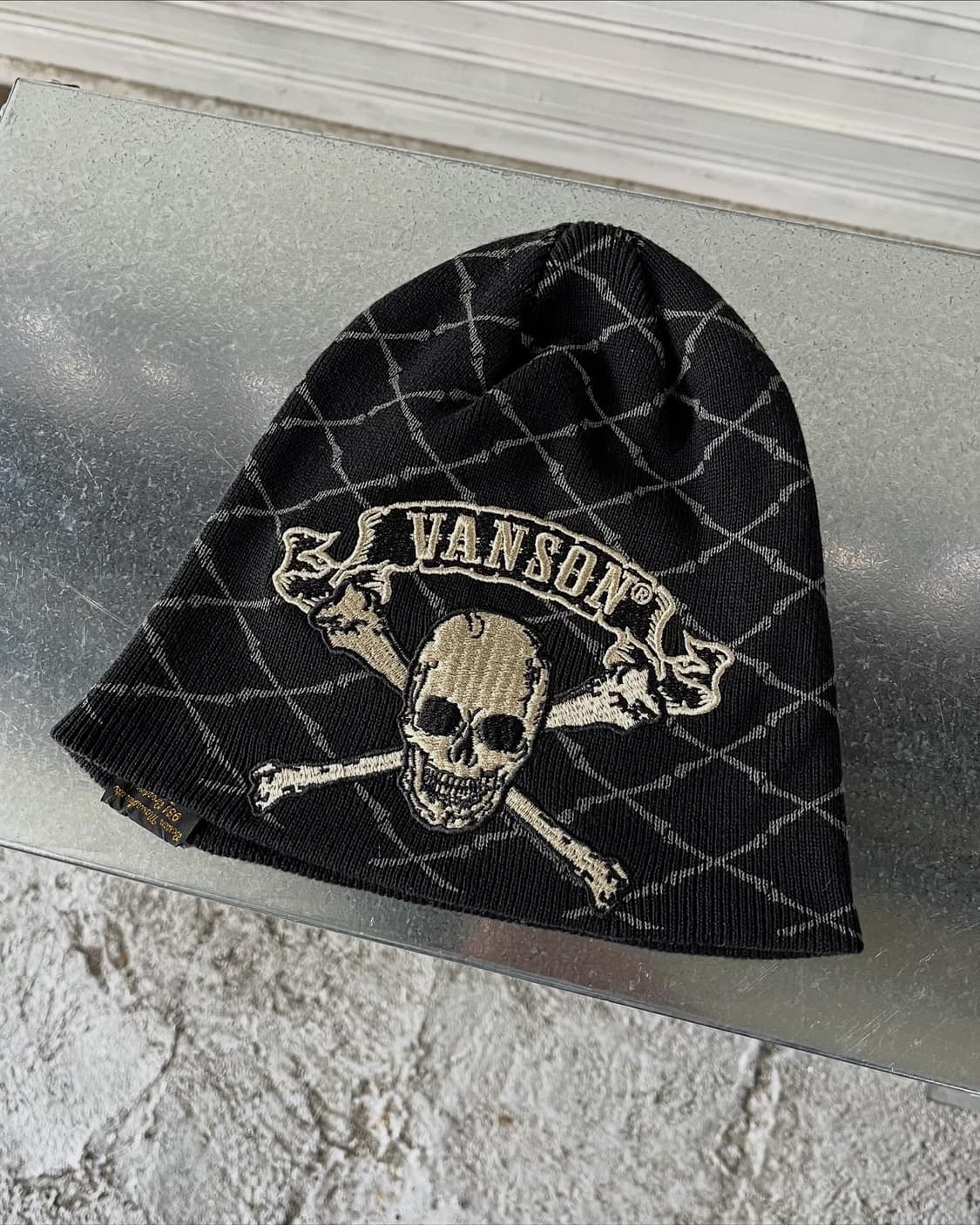 Vanson Leathers skull bone beanie 상품이미지1