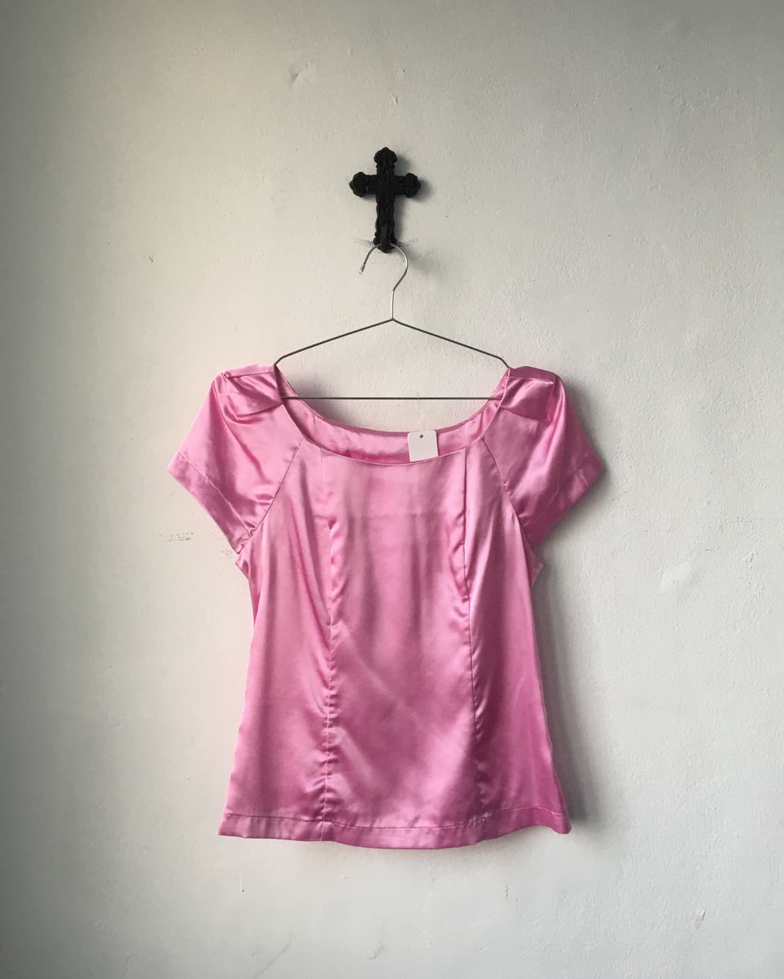 Glossy pink top 상품이미지2