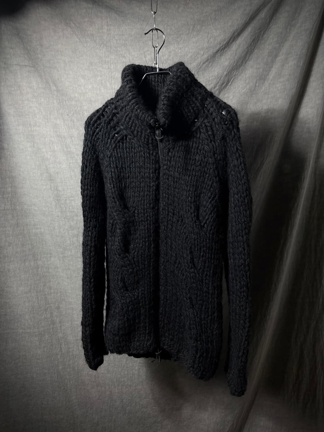 THE VIRIDI-ANNE High Neck Zip Cardigan   상품이미지2