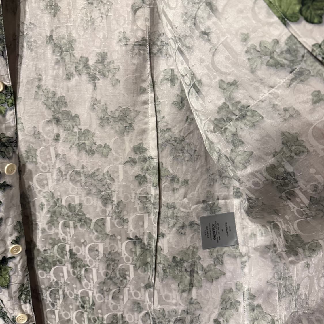 디올 x 데님 티어스 오블리크 하와이안 셔츠  상품이미지8