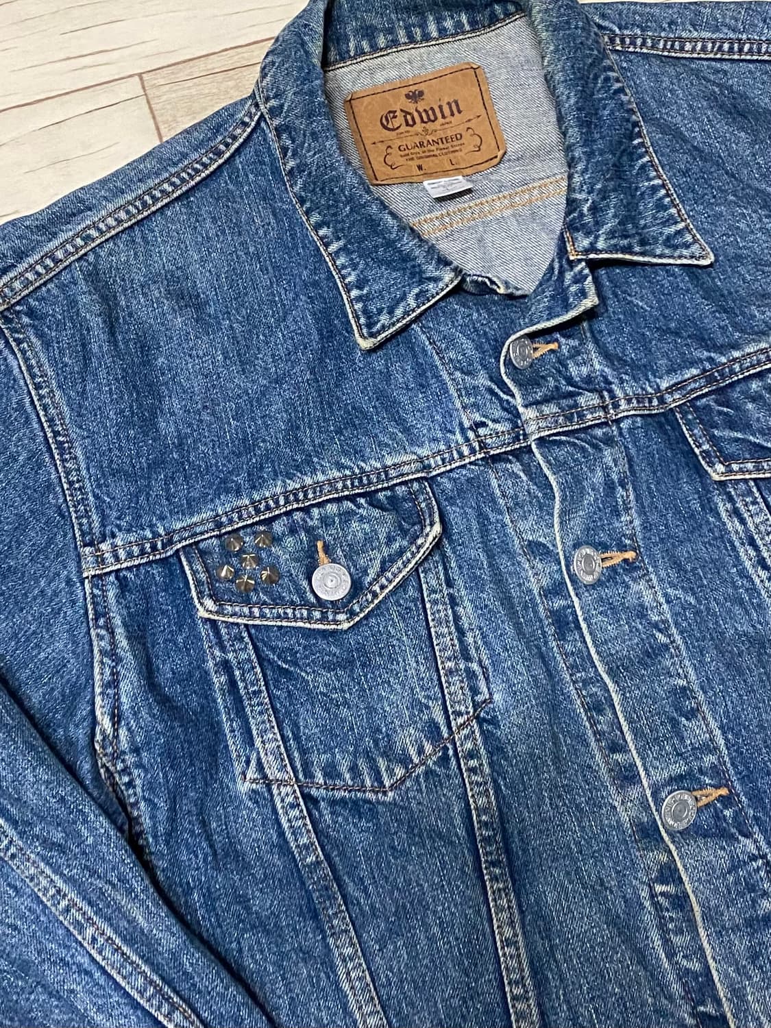 에드윈 빈티지 오버핏 찡 청자켓 105 사이즈 상품이미지3
