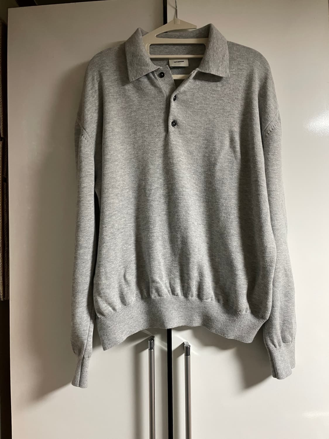 인더로우 코튼 플레인 니트 폴로 상품이미지5