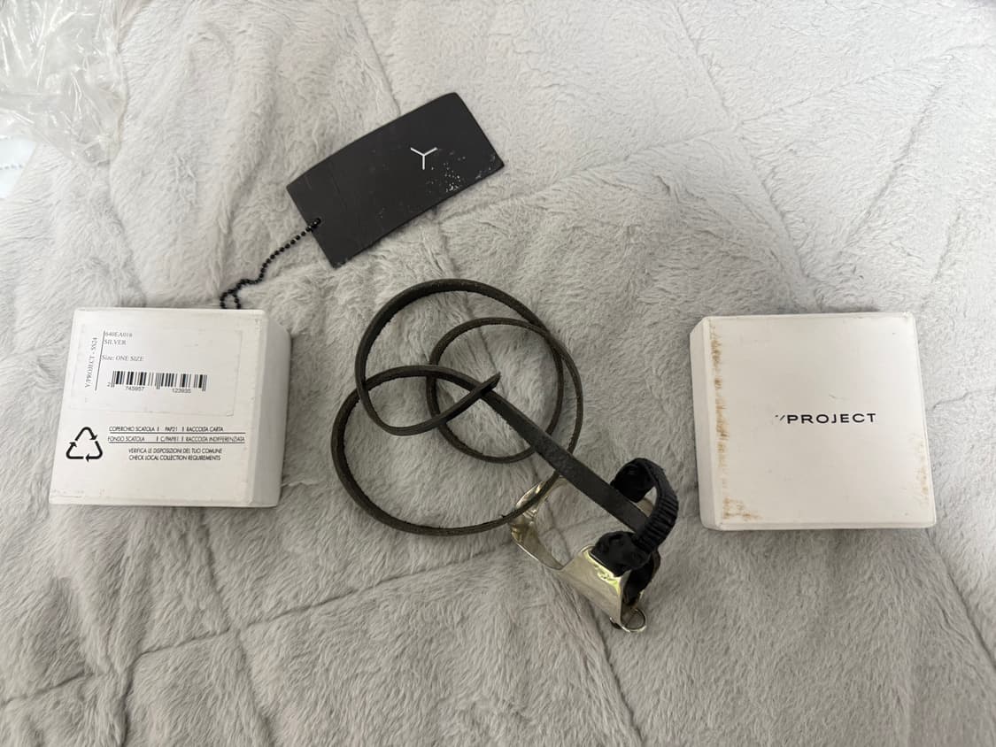 Yproject 창시자 요한 세르파티 2013 실버 925 가죽 팔찌 상품이미지8