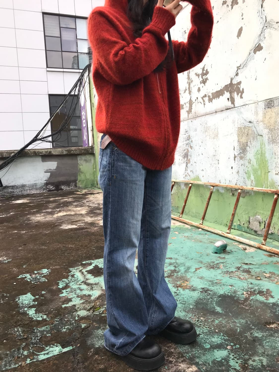 로우라이즈 데님팬츠 상품이미지2