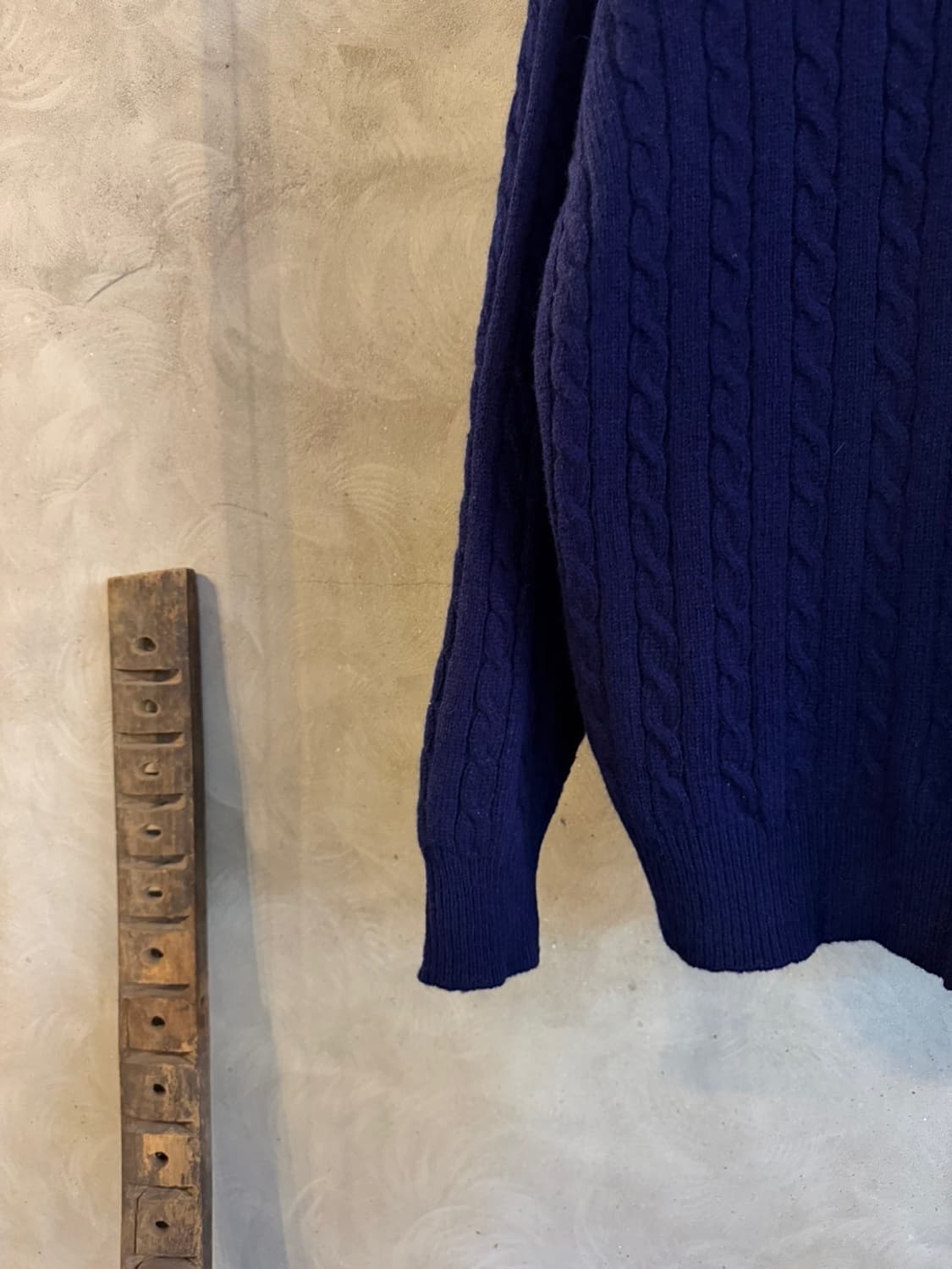 보웬앤라이트 램스울 케이블 니트 100 상품이미지4