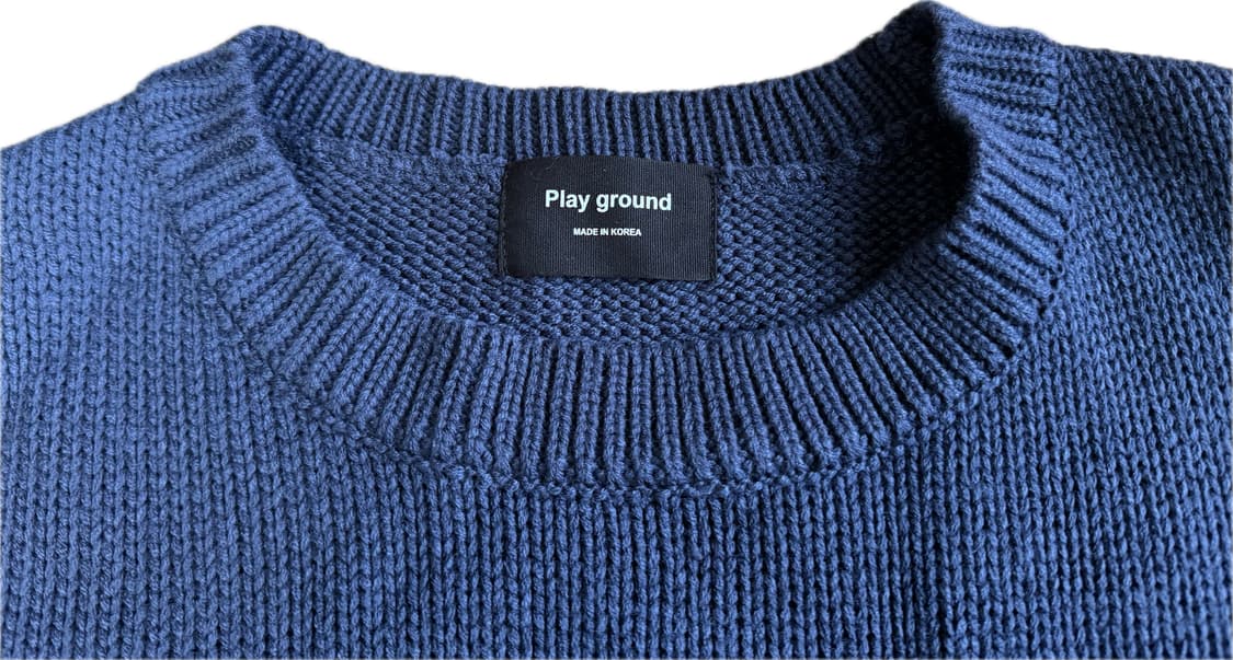 네이비 니트 상품이미지3