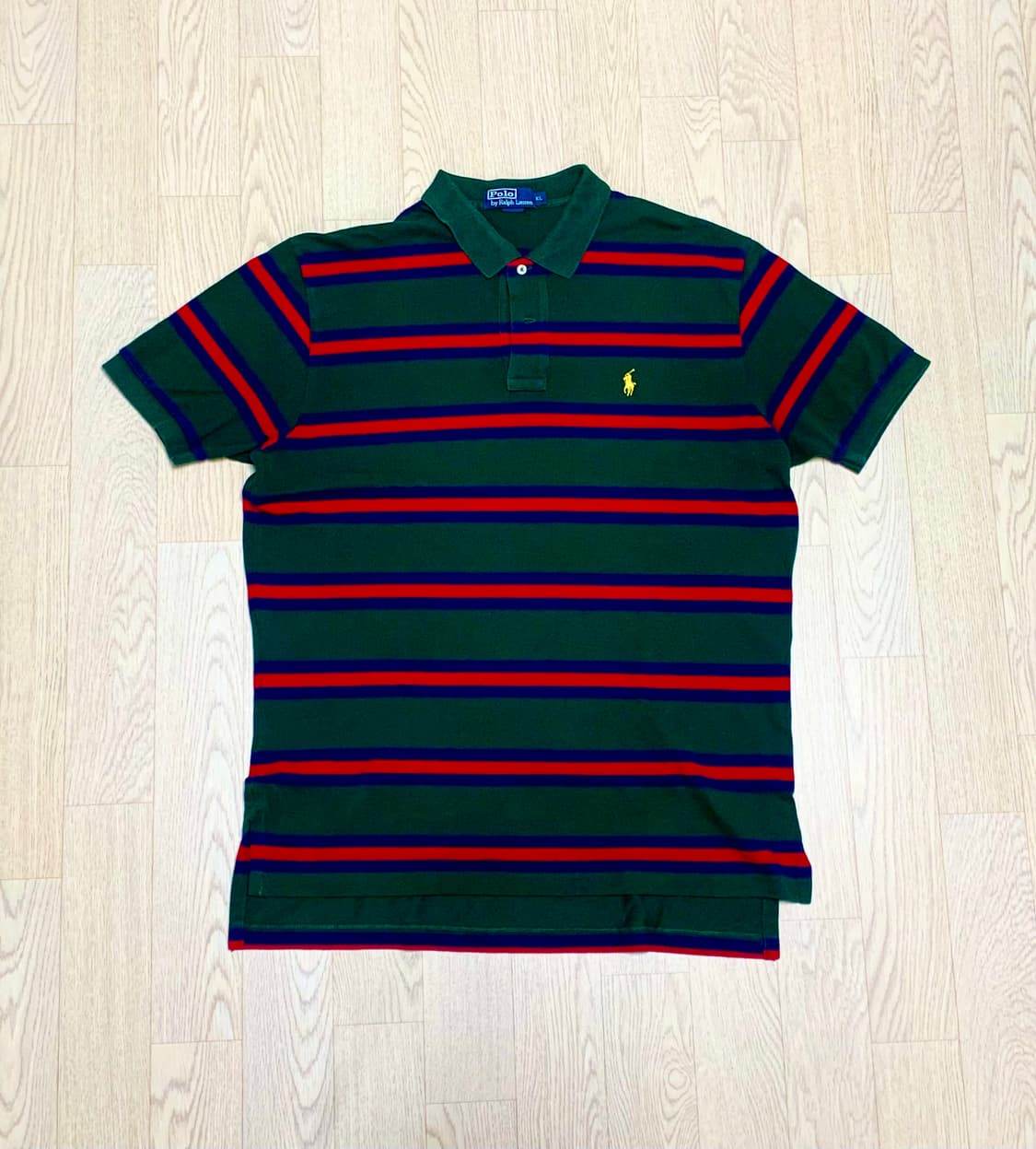 폴로 스트라이프 반팔 카라티 XL 상품이미지1