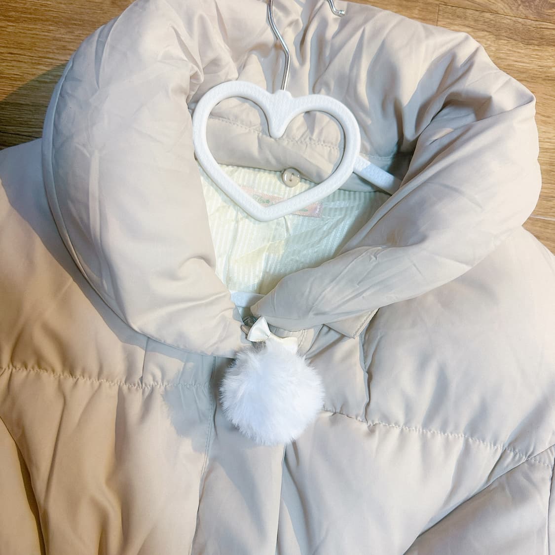 빈티지 보석 패딩 히메갸루 로걀 라떼 히메카지 리즈리사깔 발레코어 페어리 상품이미지3