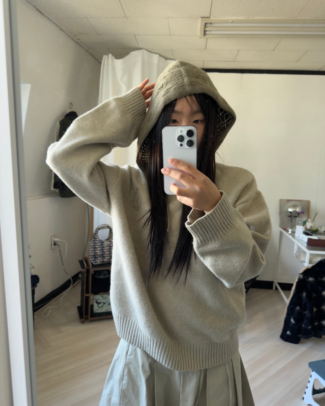 [TheOpen Product] Wool Knit Hoodie 상품이미지1