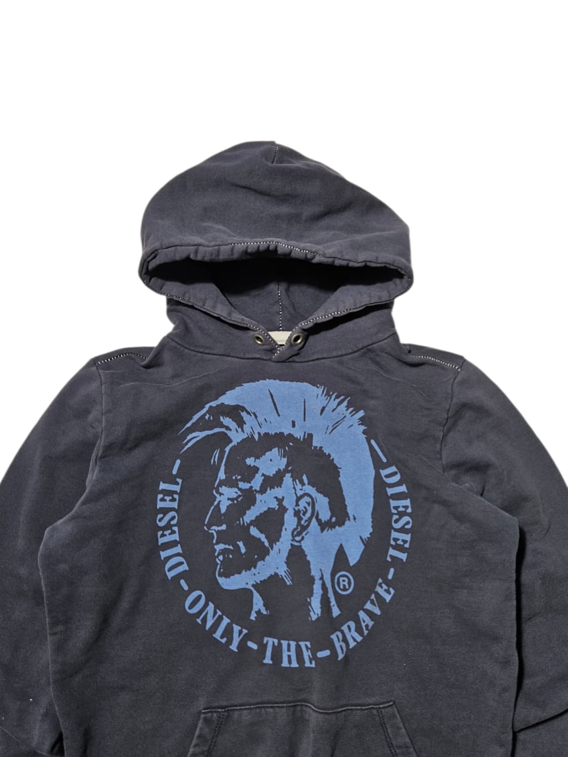 디젤 스티치 후드집업 로고 빈티지 슬림핏 L 상품이미지2