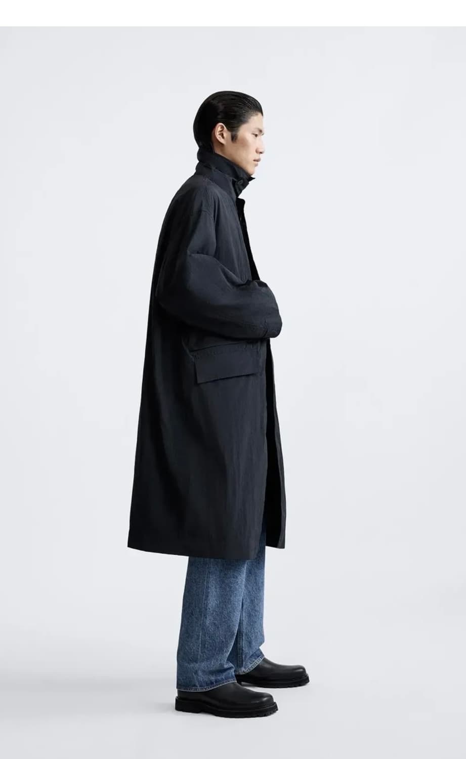 자라 스튜디오니콜슨 패커블 트렌치코트 (s-m 블랙) 상품이미지3