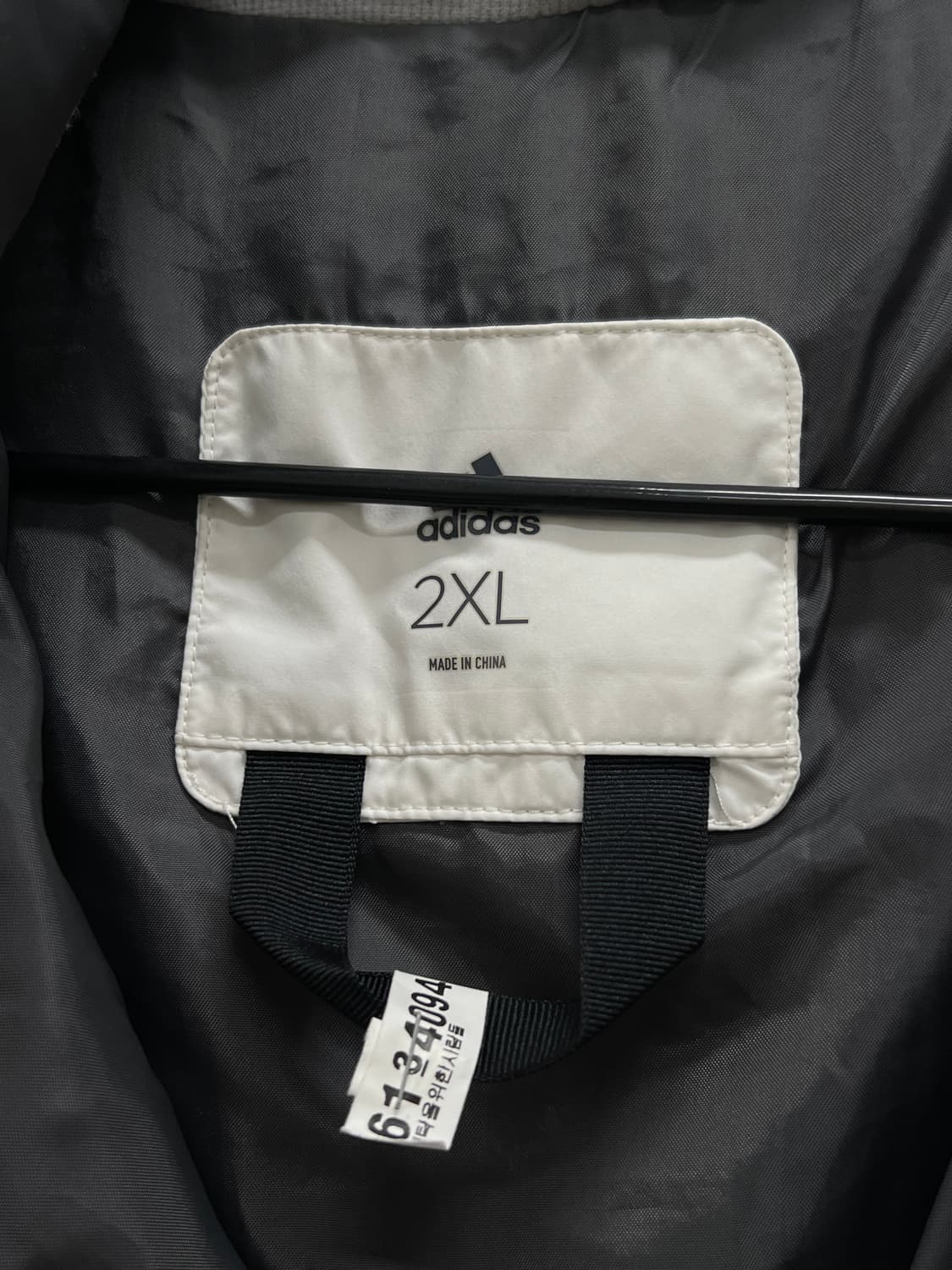 아디다스 삼선 롱 다운 패딩 화이트 상품이미지4