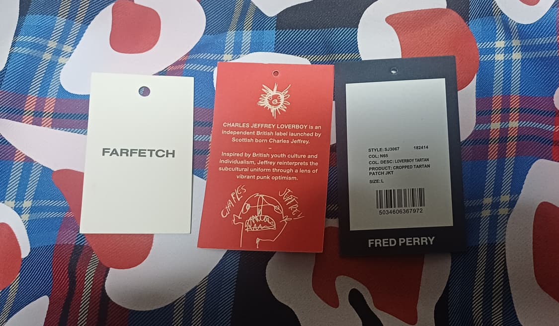 찰스 제프리 러버보이 X 프레드 페리 패치워크 재킷 상품이미지4