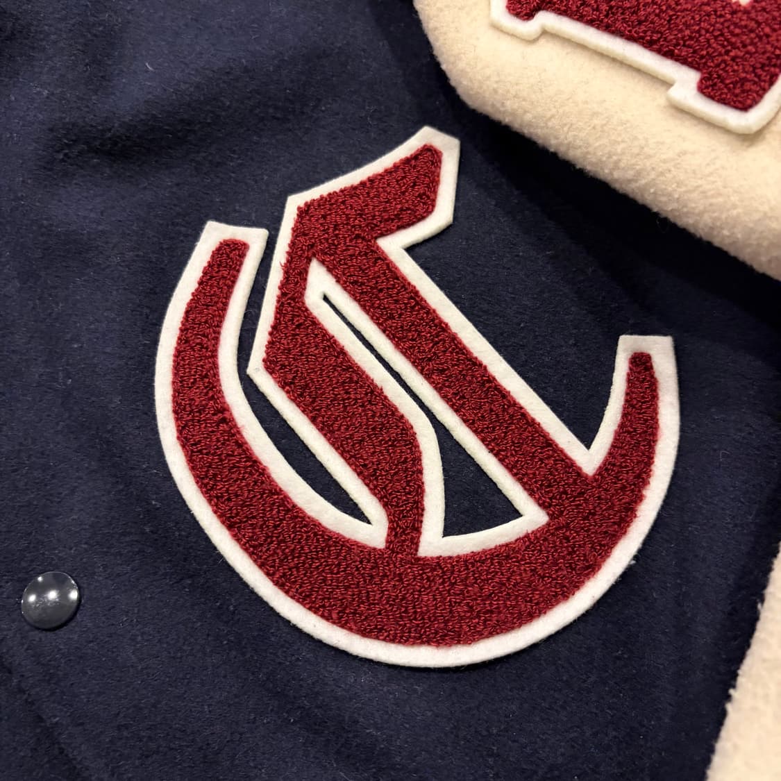 [L] 챔피온 울 혼방 네이비 스타디움 자켓 C655 상품이미지4