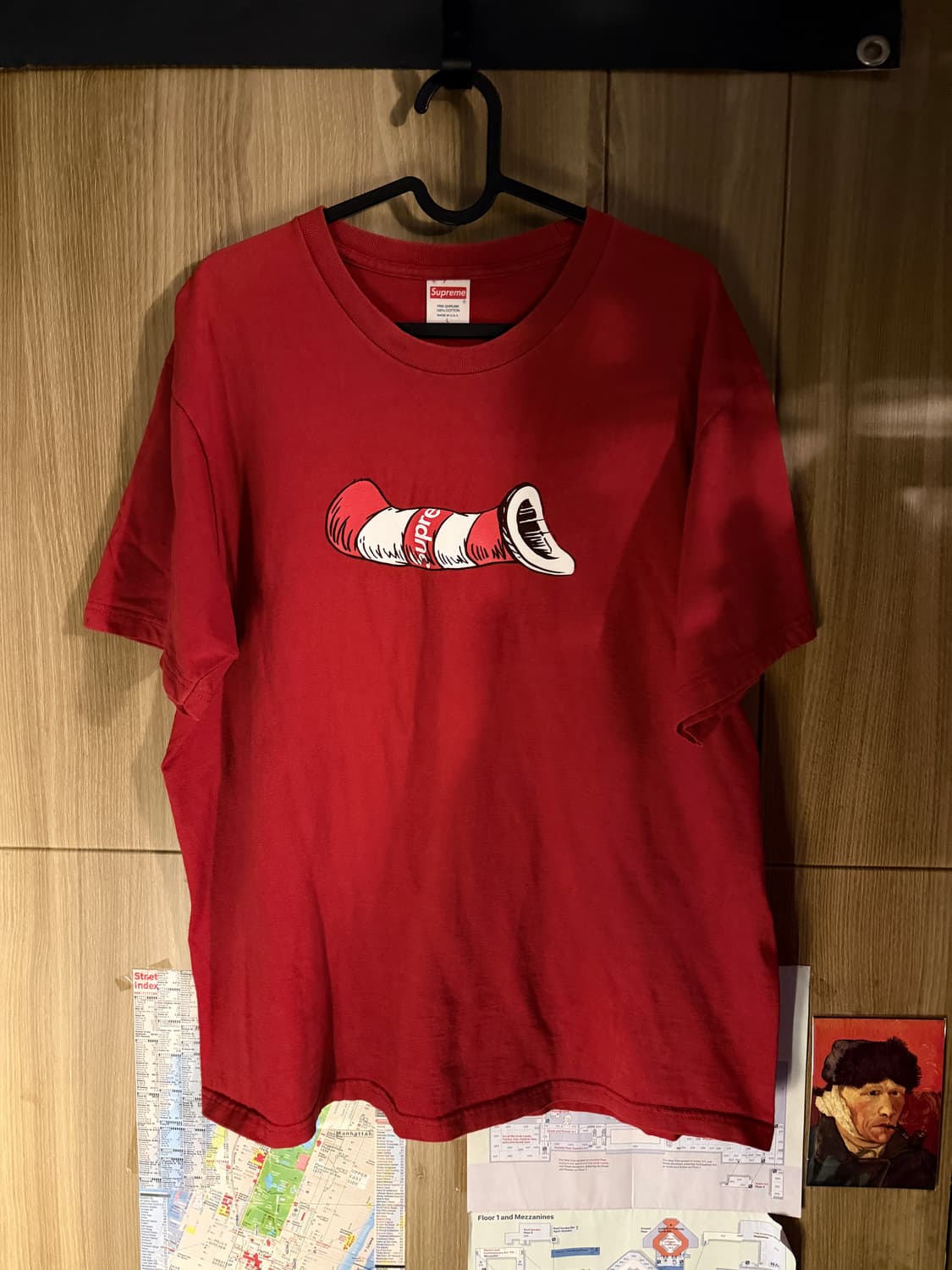 슈프림 캣 인더 햇 반팔 상품이미지1