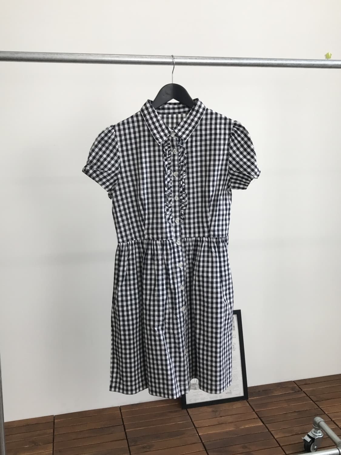 'Ryu Ryu' Checked Midi Onepiece 상품이미지3