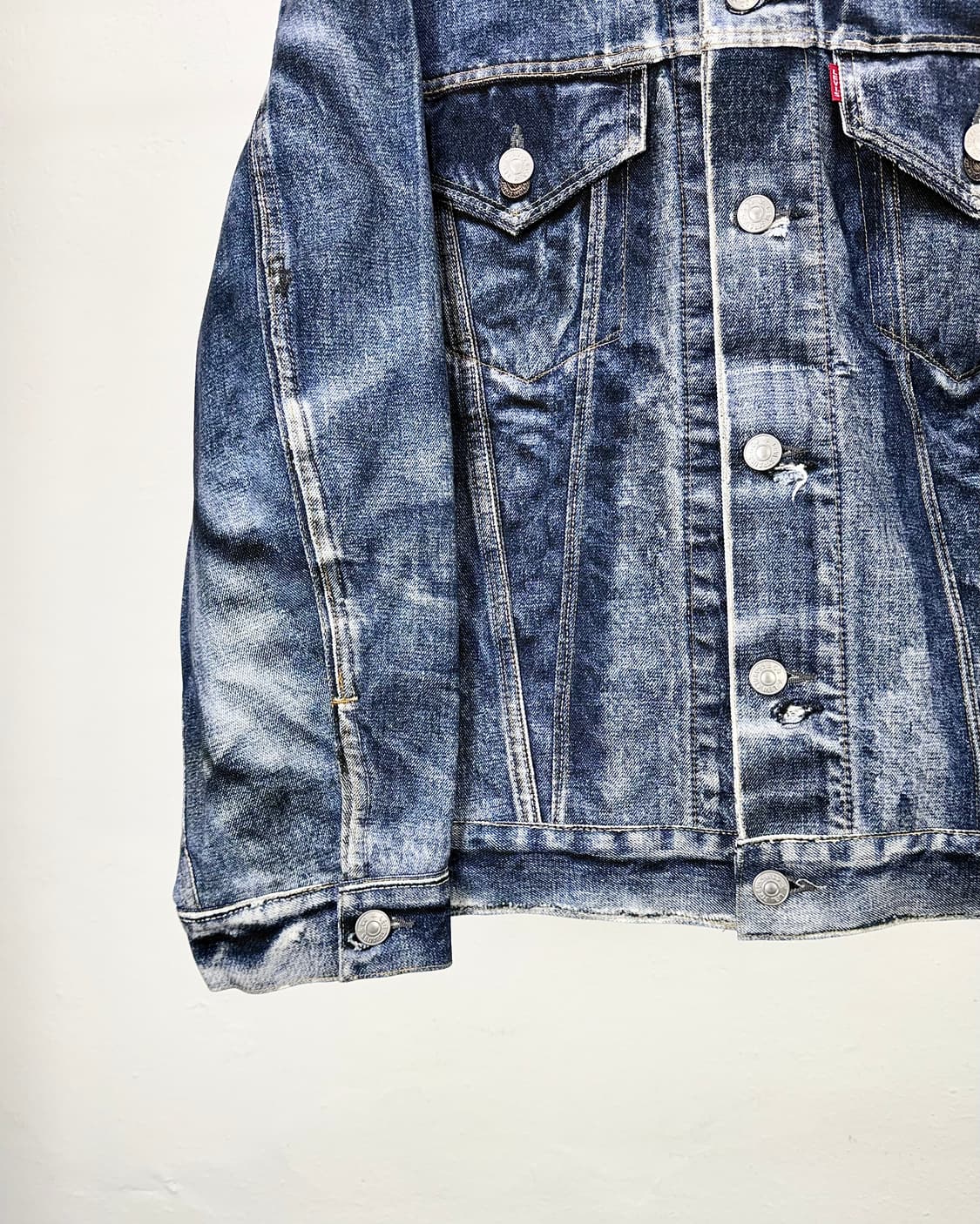 준야 와타나베 x 리바이스 x 베르베르진 25ss 트롱프뢰유 데님 자켓 상품이미지5