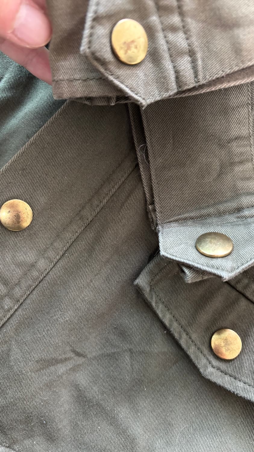 Xgirl 야상 후드집업 자켓 카키 상품이미지7