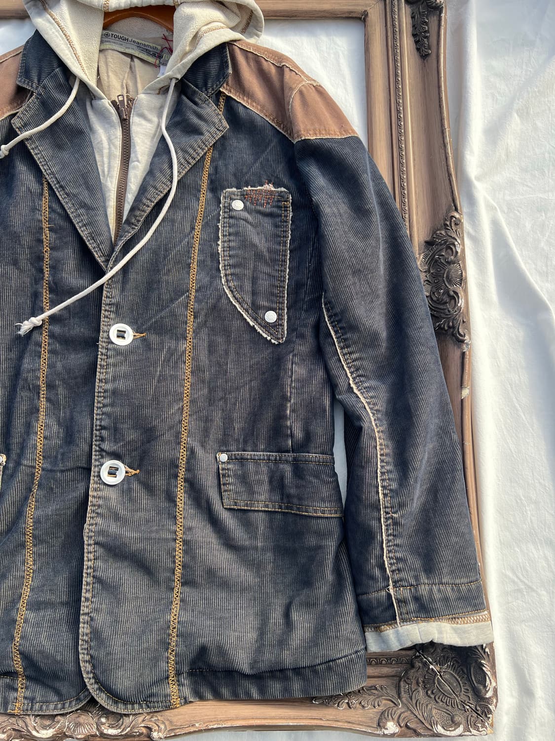 코듀로이 후드 레이어드 자켓 상품이미지3