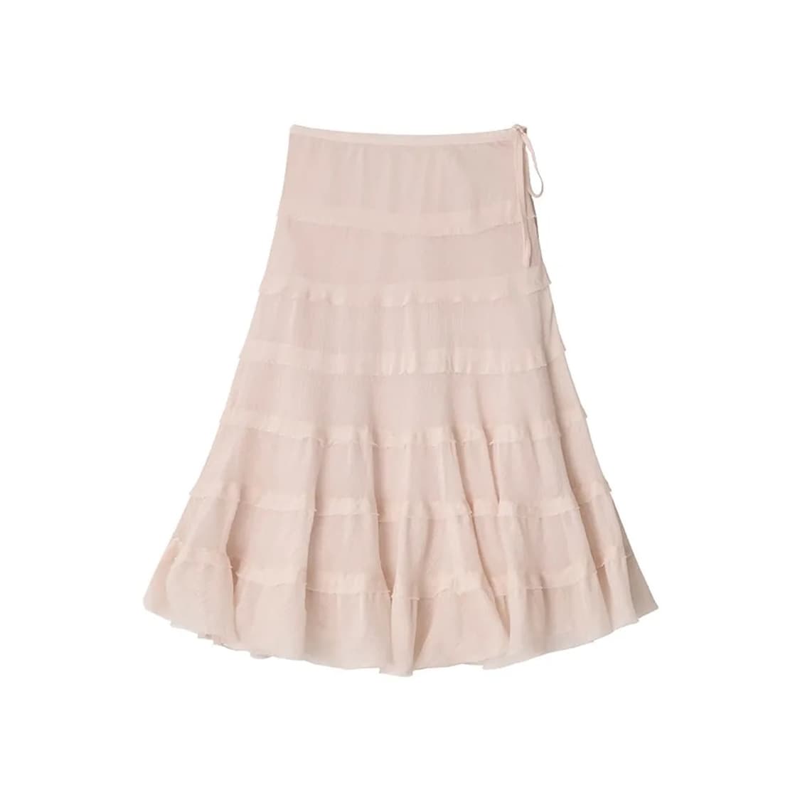 콜로신스 스커트 nora shimmering skirt apricot 상품이미지1