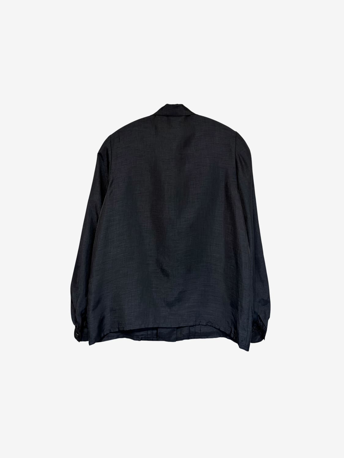 Scarf Detail Satin Blouse - Black 상품이미지7