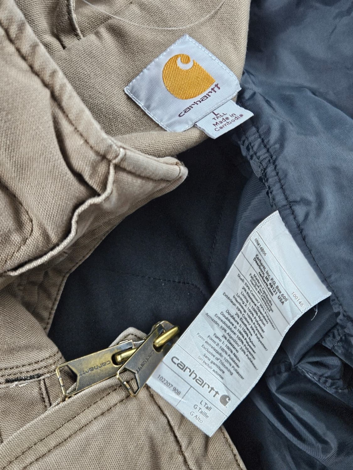 칼하트 풀스윙 인슐레이티드 워크 자켓 ( L ) / 11192 상품이미지9