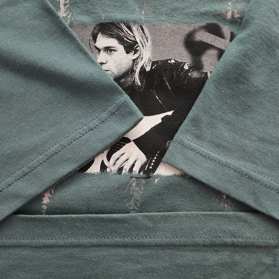 [L] 90s 너바나 커트 코베인 PORTRAIT 빈티지 밴드티 상품이미지5