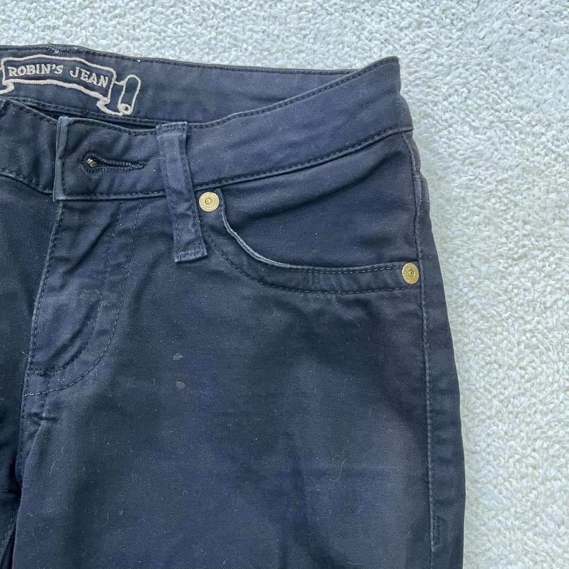 24 로빈슨진 여성 블랙 데님 팬츠 0330M 상품이미지6