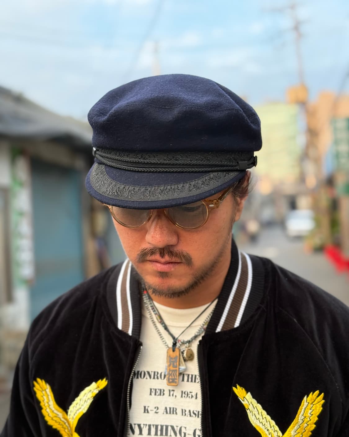 유럽 빈티지 울 블랜드 피들러 캡 59 상품이미지7