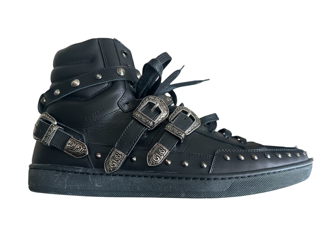 생로랑 웨스턴 벨트 스터드 하이탑 상품이미지4