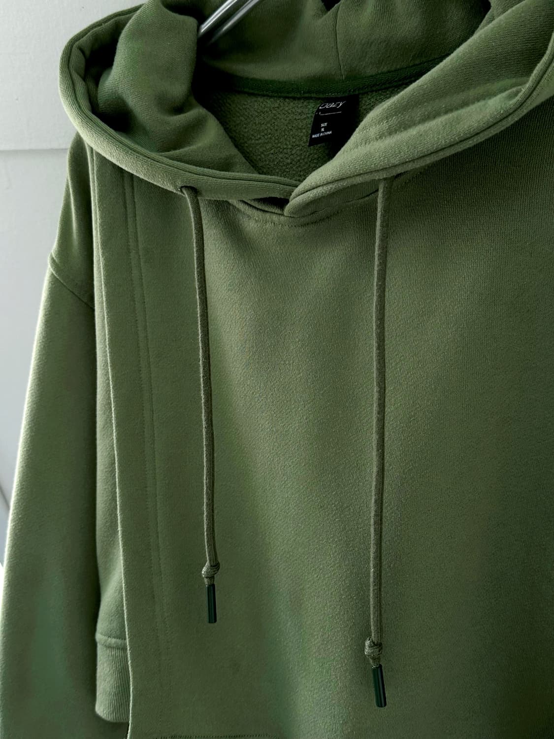 Design panel cropped hood sweat P/O 상품이미지9