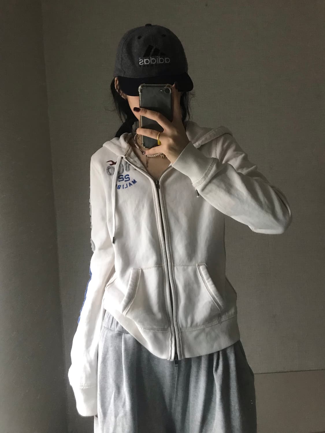 홀리스터 크림 후드집업 상품이미지3