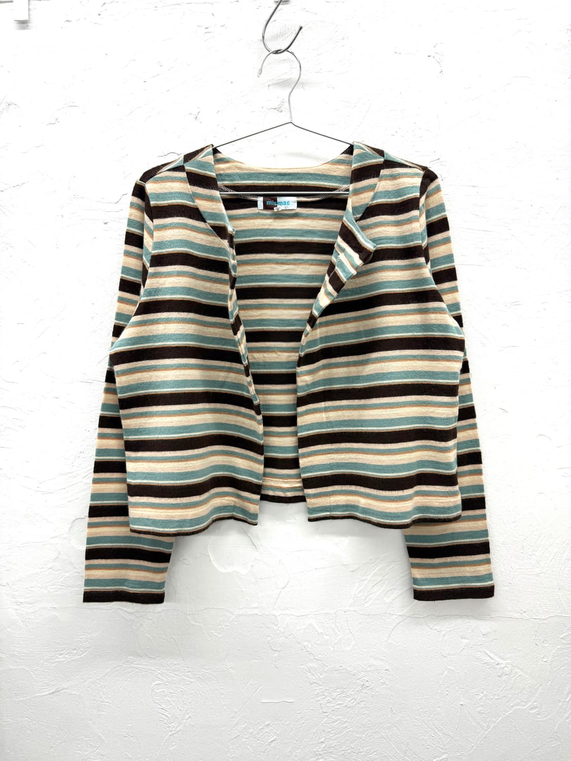 micmac 스트라이프 버튼 슬릿 니트 탑 상품이미지3