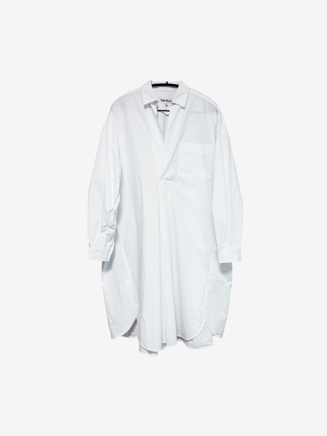 ENFÖLD Long Shirt Dress - White 상품이미지4