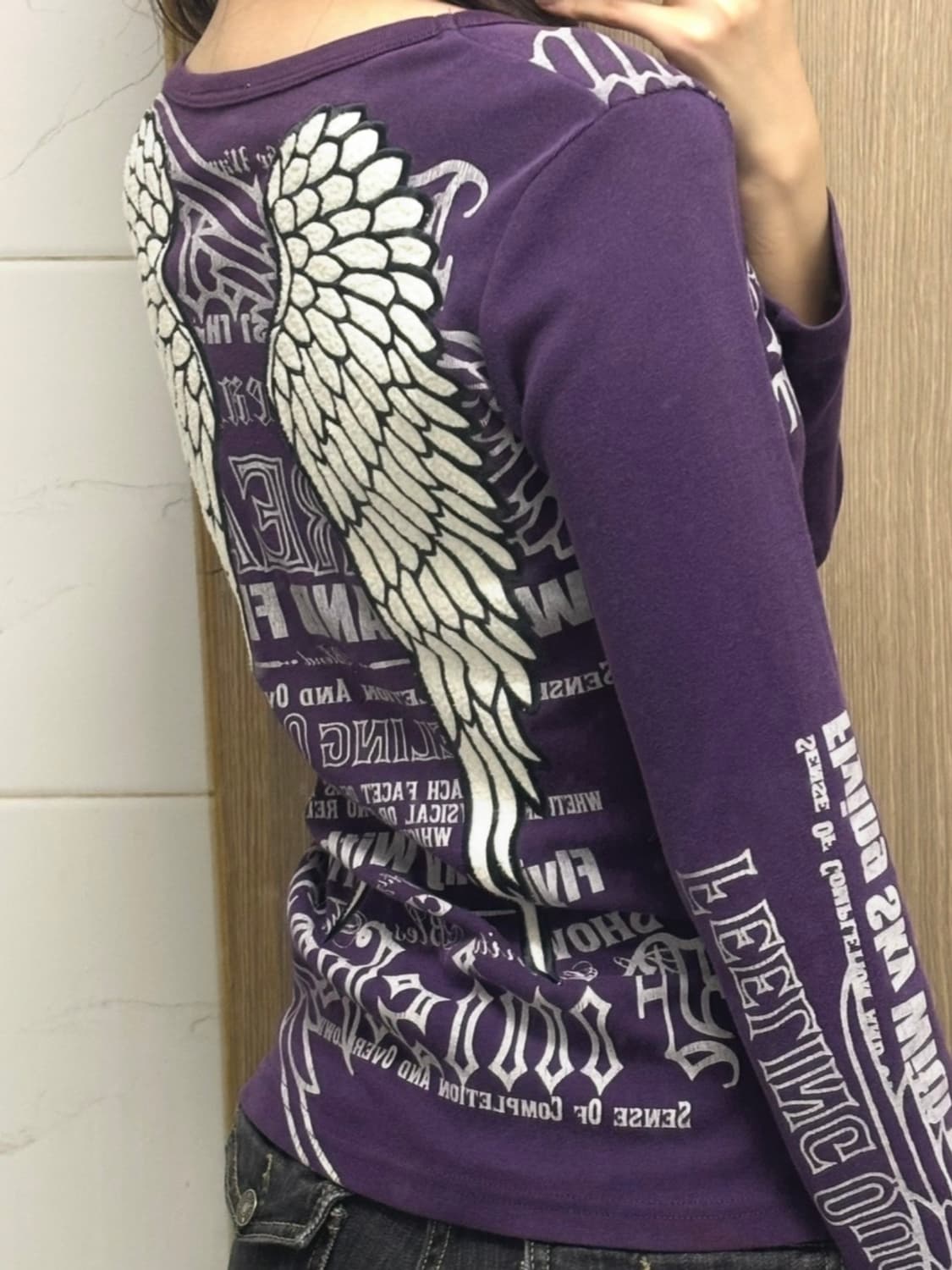 Glitz 글리츠 날개 롱슬리브 갸루 펑크 y2k 상품이미지1