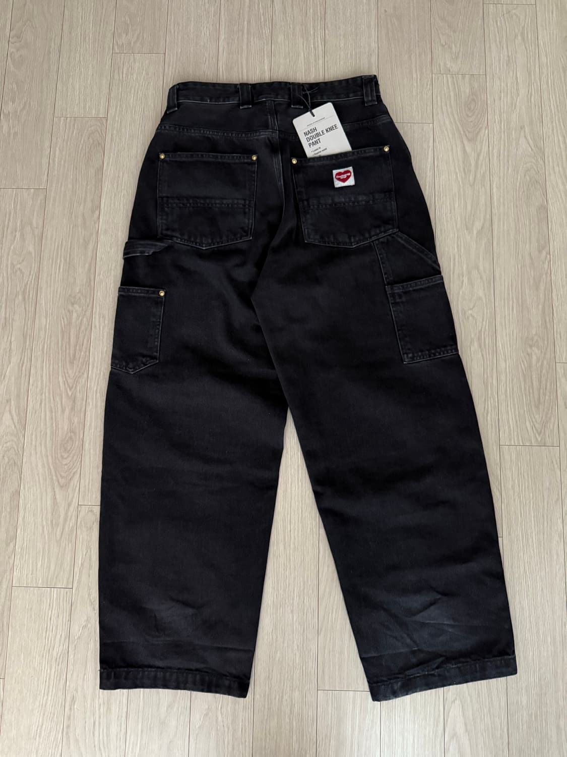 칼하트윕 내쉬 더블 니 팬츠 스미스 블랙 XS 상품이미지7