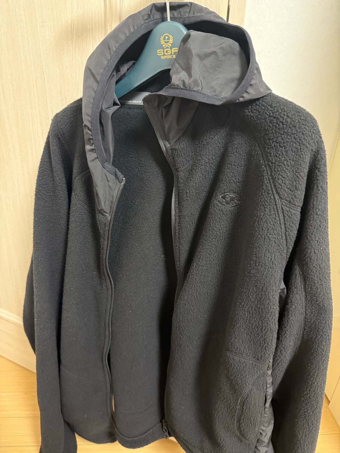 산산기어 플리스 재킷 블랙 3사이즈 상품이미지2