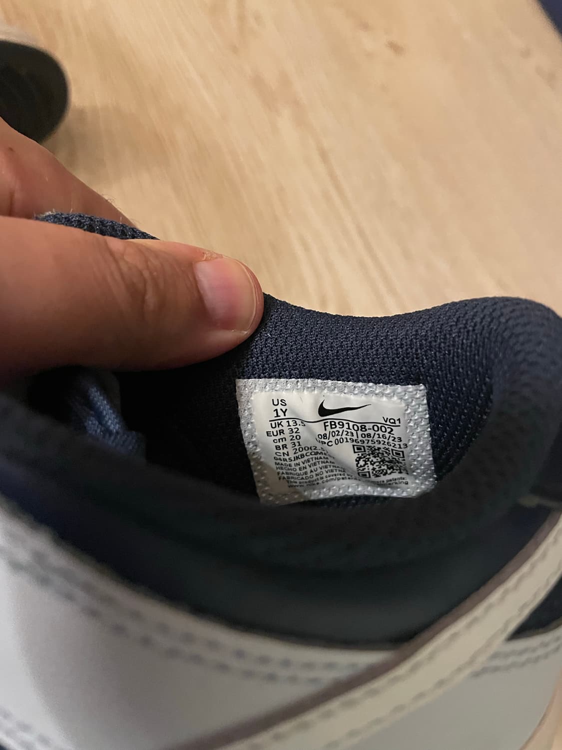 나이키 덩크 로우 풋볼 그레이 미드나잇 네이비 사이즈 200 상품이미지5