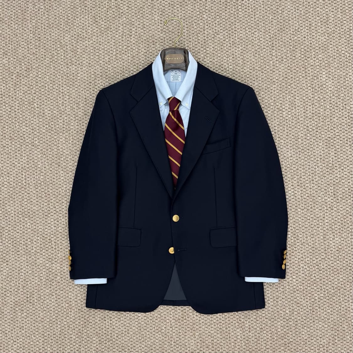 CHAPS Ralph Lauren 금장 네이비 블레이저 상품이미지4
