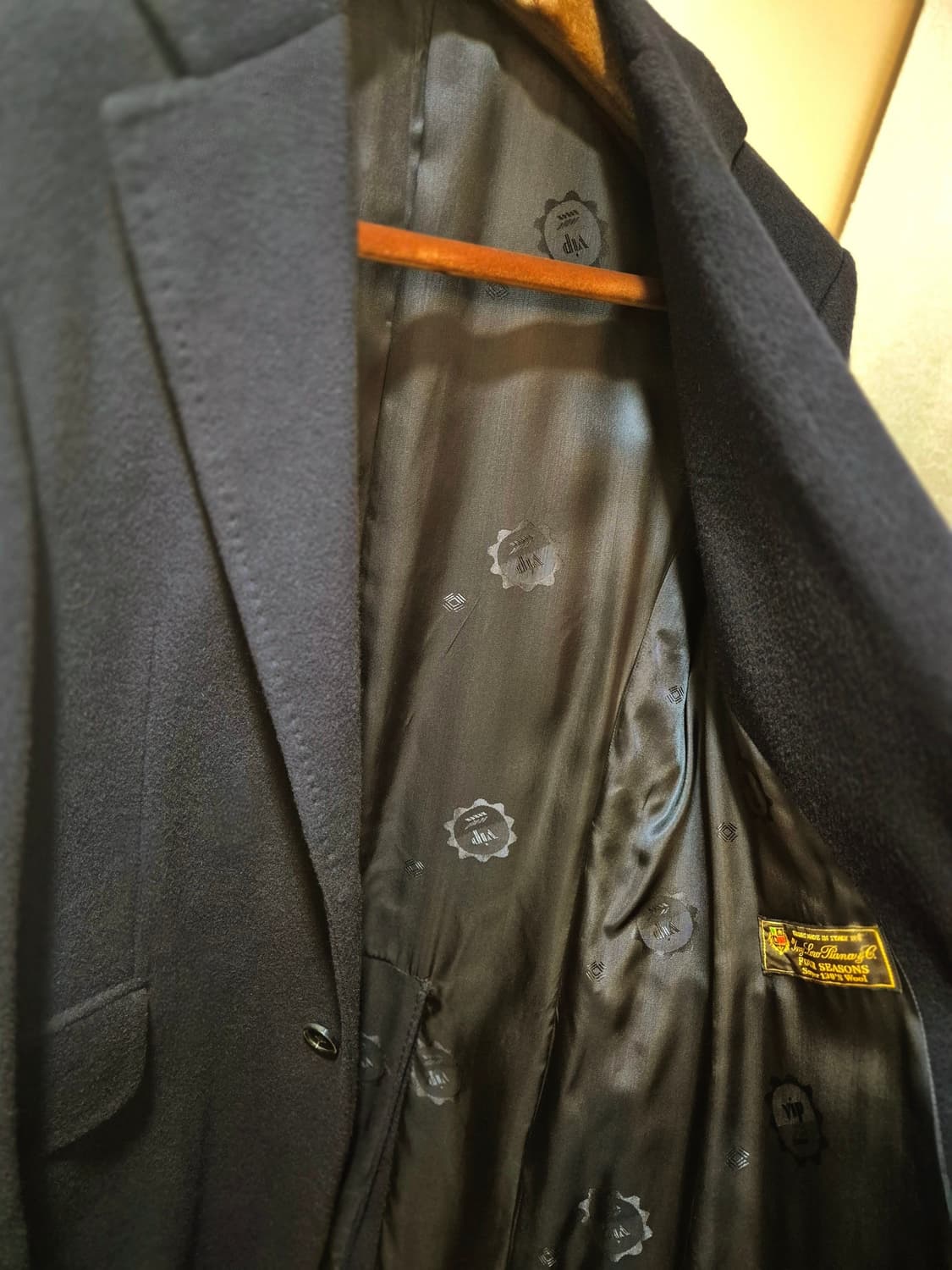 네이비 싱글 코트 상품이미지3