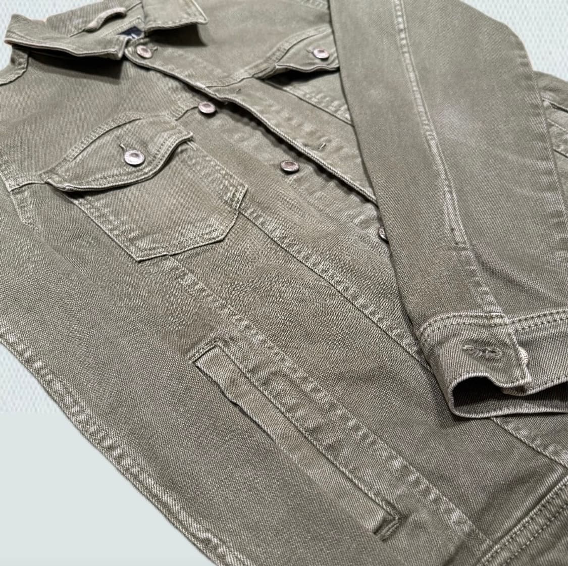 ZARA 카키 데님 자켓 상품이미지3